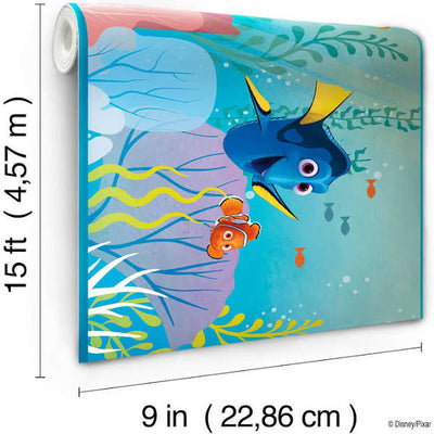 Disney Finding Dory in the Aqua Sea on Sure Strip Wallpaper Border - all4wallswall-paper