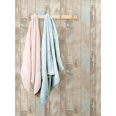 Distressed Wood with Pastels Paste the Wall Wallpaper