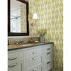 Contemporary Modern Lime Green Leaves on Linen Paste the Wall Wallpaper - all4wallswall-paper