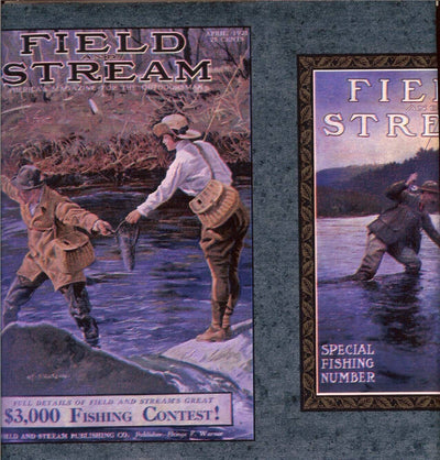 Vintage Field and Stream Magazine Covers Wallpaper Border  2 pack=30ft