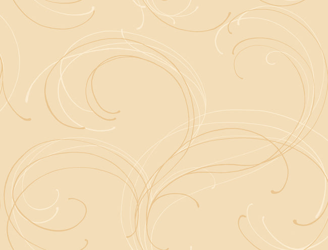 Gold & Off White Modern Swirl on Satin Champagne Wallpaper - all4wallswall-paper