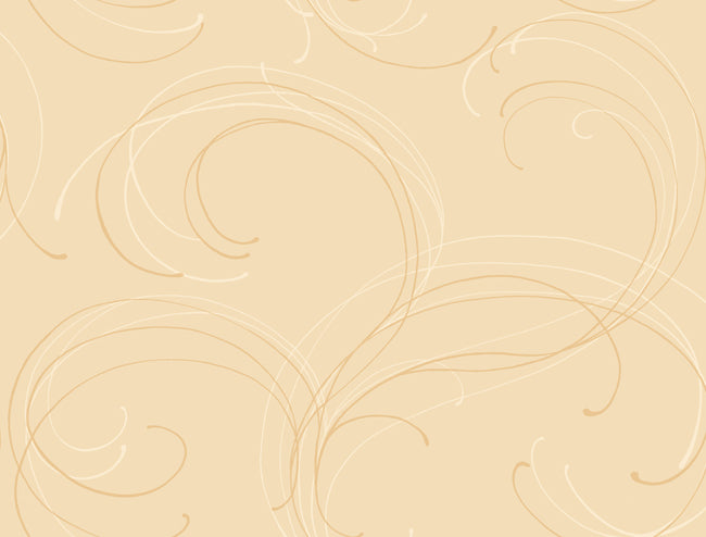 Gold & Off White Modern Swirl on Satin Champagne Wallpaper - all4wallswall-paper