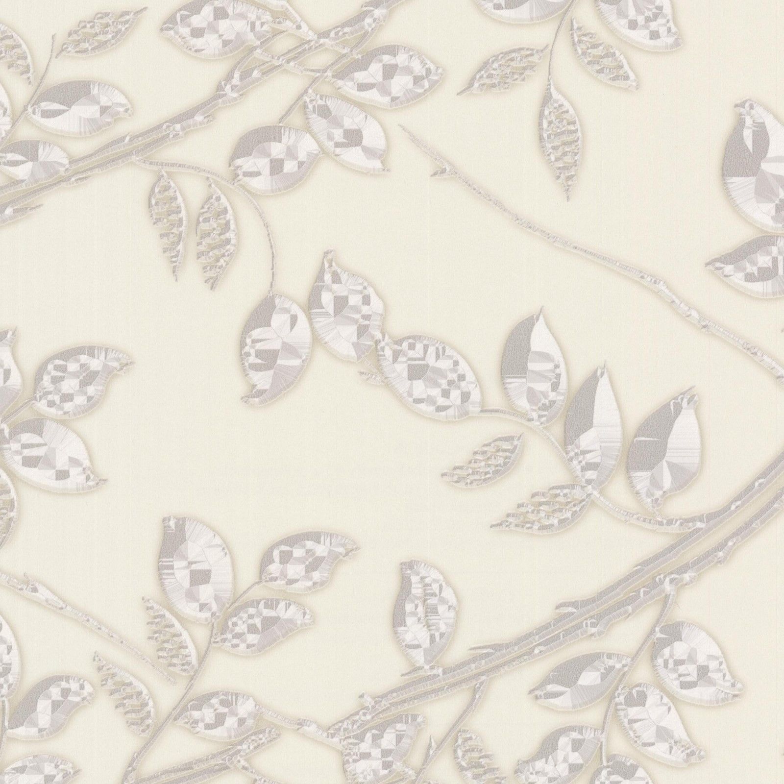 Patty Madden Diamond Branches on Neutral Background Easy Walls Wallpaper - all4wallswall-paper