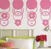 Wall Pops Hoopla Pink Circles & Flowers - all4wallswall-paper