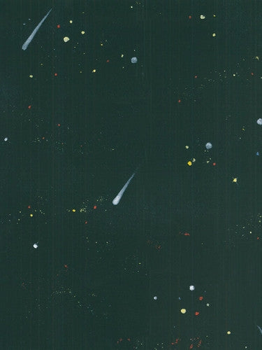 Shooting Stars in Black Outer Space on Sure Strip Wallpaper - all4wallswall-paper