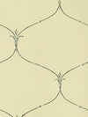 Fleur De Lis Curved Wire on Beige Wallpaper - all4wallswall-paper