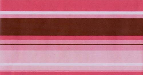 Contemporary Pink and Brown Stripe Border - all4wallswall-paper