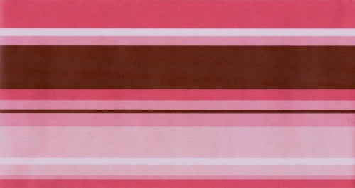 Contemporary Pink and Brown Stripe Border - all4wallswall-paper