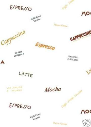 Caffe Latte Coffee on White Wallpaper - all4wallswall-paper