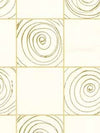 Raised Contemporary Tile with Gold Grout Wallpaper - all4wallswall-paper
