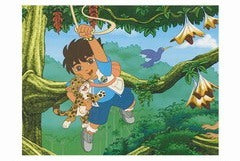 Nickelodeon Diego Swinging Thru the Jungle 12 Ft Wallpaper Border - all4wallswall-paper