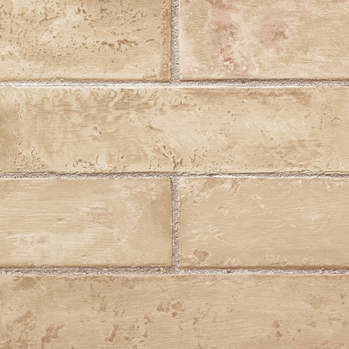 Beige Realistic Faux, Fake Brick Wallpaper - all4wallswall-paper
