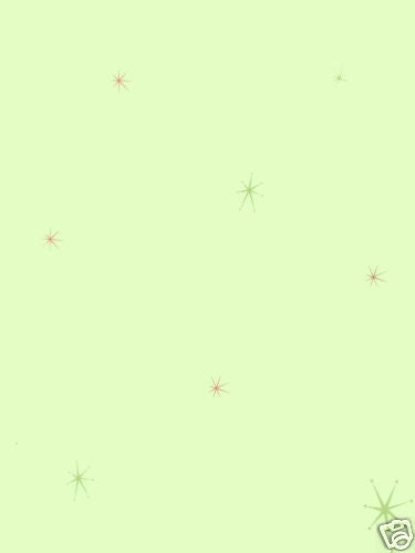 Retro Lime Green with Stars on Sure Strip Wallpaper - all4wallswall-paper