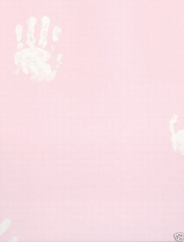 Baby Pink with Hand Prints Wallpaper - all4wallswall-paper