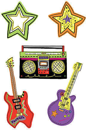 Rock and Roll Wallies - all4wallswall-paper