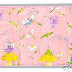 Fairy and Frog Wallpaper Border - all4wallswall-paper