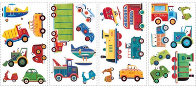 Vehicle - Transportation Cars Peel and Stick Appliques - all4wallswall-paper