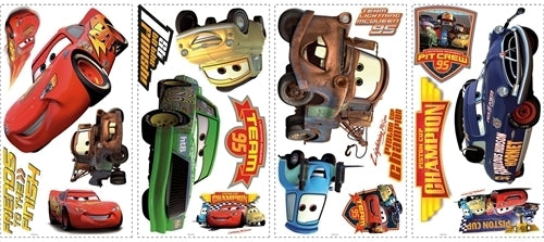 Cars Pixar Disney Peel and Stick York Appliques - all4wallswall-paper