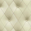 Faux 3-D Light Green Button Tufted Diamond Patterned Wallpaper - all4wallswall-paper