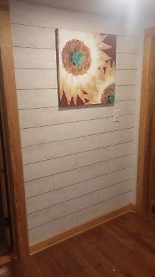 Magnolia Home By Joanna Gaines MH1559 Off White Shiplap Wallpaper, 56 Sq Ft, Pre-Pasted Vinyl, Farmhouse Style