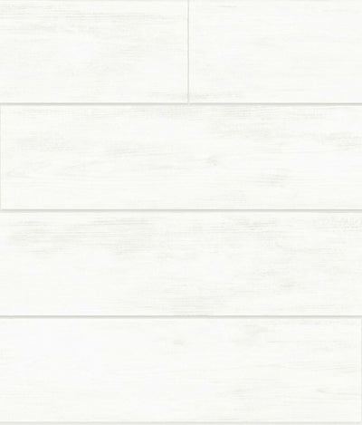 Magnolia Home Joanna Gaines White Shiplap Wood on Sure Strip Wallpaper - all4wallswall-paper
