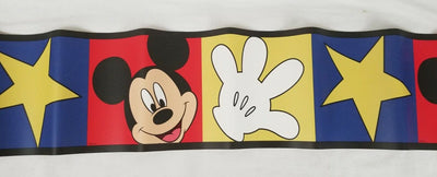 Disney Mickey, Glove, Star Wallpaper Border