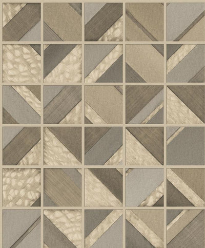 Multi Wooden Design Tiles Backsplash Paste the Wall Wallpaper MM1748