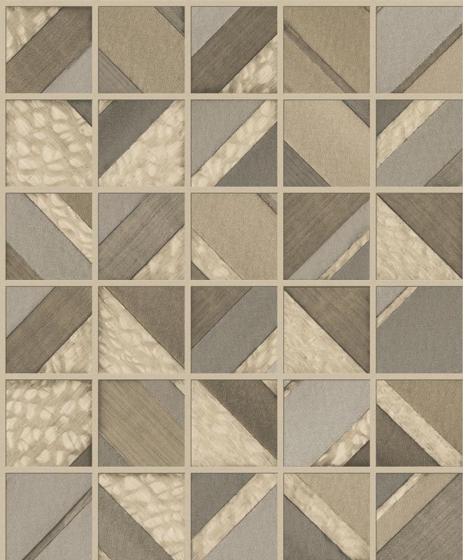 Multi Wooden Design Tiles Backsplash Paste the Wall Wallpaper