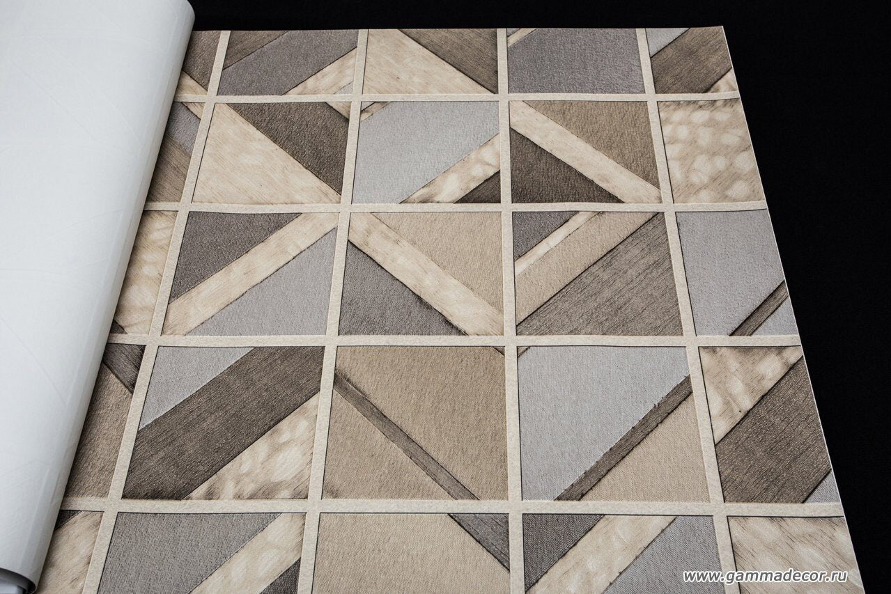 Multi Wooden Design Tiles Backsplash Paste the Wall Wallpaper