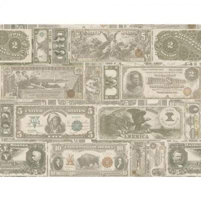 Vintage Money US Currency on Sure Strip Wallpaper
