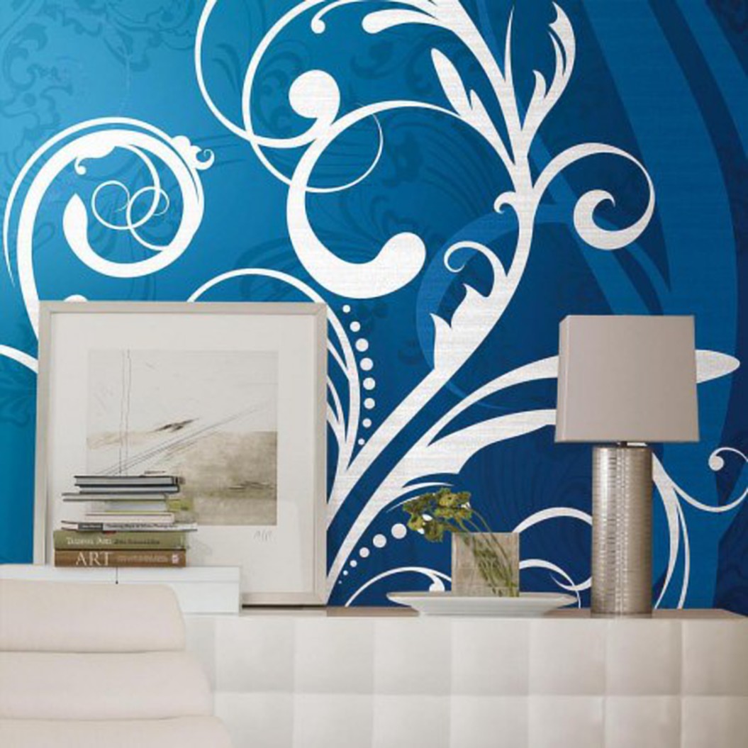 Mural Portfolio II Deco Scroll Chair Rail Mural - all4wallswall-paper