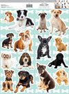 Multiple Dog Breeds Peel and Stick Mural Appliques - all4wallswall-paper