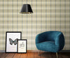 Neutral Colored Plaid on Sure Strip Wallpaper - all4wallswall-paper