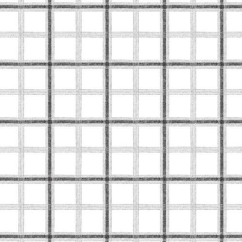 Black and White Plaid Ticking Wallpaper