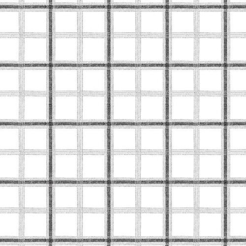 Black and White Plaid Ticking Wallpaper