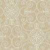 Patty Madden Gold Scroll Ironwork with a Sheen on Easy Walls Wallpaper - all4wallswall-paper
