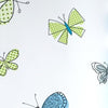 Girls Lime Green and Blue Butterfly - Butterflies Wallpaper - all4wallswall-paper
