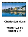 Charleston SC Wallpaper 10.5' x 6' Chair Rail Wall Mural - all4wallswall-paper