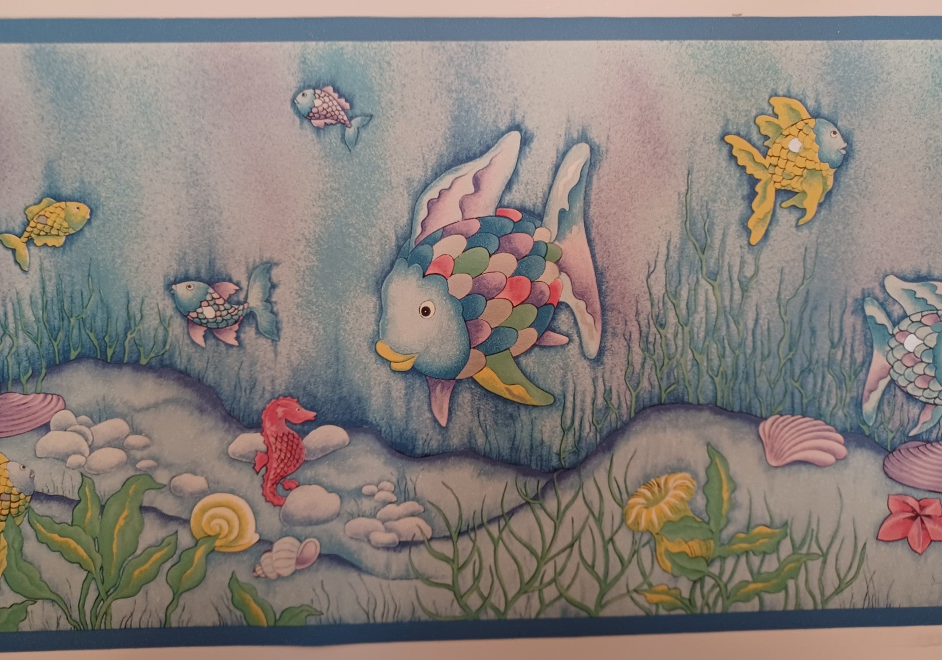 Rainbow Fish Double Wallpaper Border 30 Feet