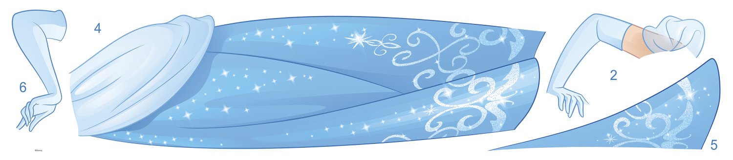 Disney Roommates Princess Cinderella Mini Mural Peel & Stick - all4wallswall-paper