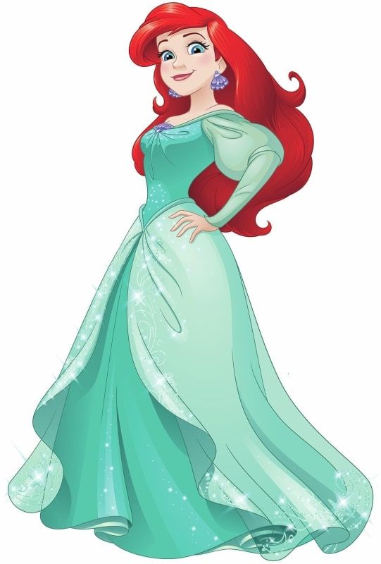 Disney Roommates Princess Ariel the Little Mermaid Mini Mural Peel & Stick - all4wallswall-paper