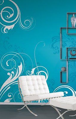 Mural Portfolio II Deco Scroll Wall Mural  15' x 9' - all4wallswall-paper
