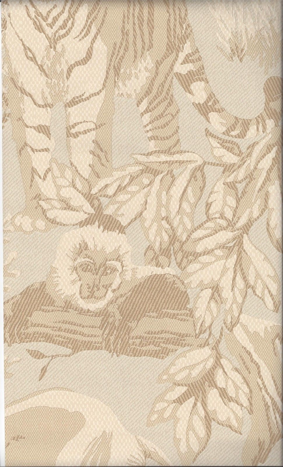 Beige Jungle Toile Wallpaper - all4wallswall-paper