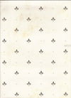Small Dotted Fleur Di Lis on Beige Faux Easy Walls Wallpaper - all4wallswall-paper