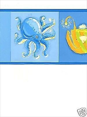 Fun Fish in Bright Colors for Kids Wallpaper Border - all4wallswall-paper