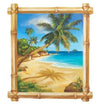 Wallies Tropical Beach Palm Tree Window Mini Mural - all4wallswall-paper