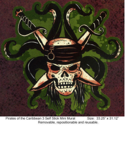  Disney Pirates of the Caribbean Skull and Swords Logo