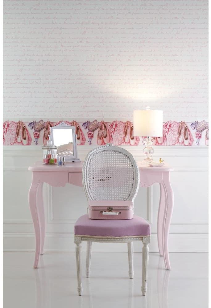 Prima Ballerina Toe Shoes & Tutu's Ballet n Sure Strip Wallpaper Border - all4wallswall-paper