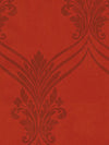 Red on Red Chandelier Swag Damask Wallpaper