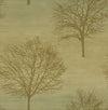 Brown Tree Silhouettes On Sage Background Wallpaper - all4wallswall-paper